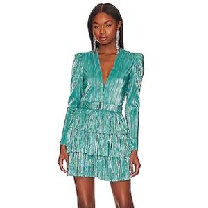 Sabrina Musayev teal dress